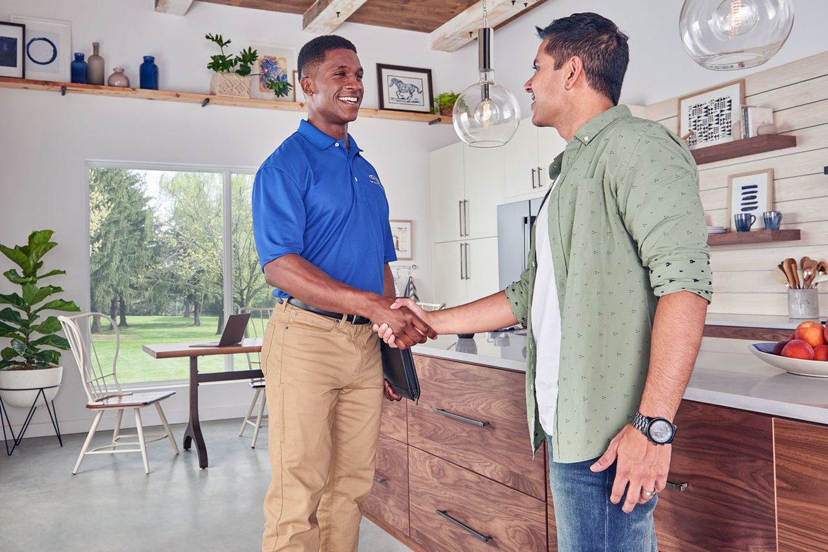 Hvac Contractor Shaking Hands